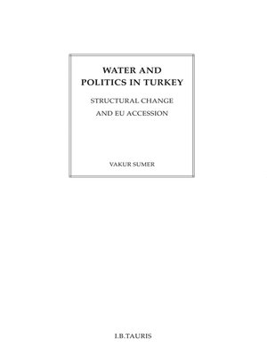 cover image of Water and Politics in Turkey